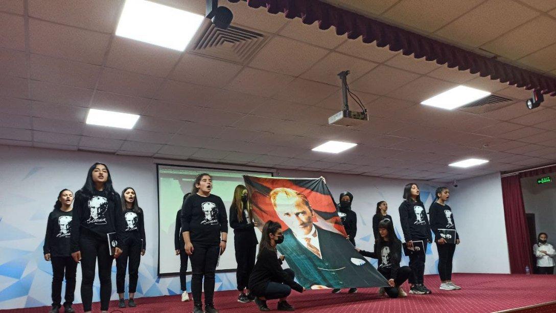 İlçemizde 10 Kasım Atatürk' ü Anma Programı Düzenlendi.